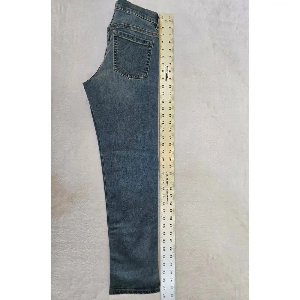 Old Navy Karate Jeans Boys 12 Blue Stretch Denim Adjustable Waist NWOT